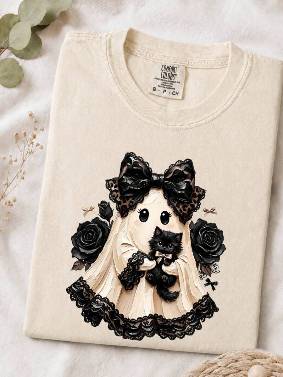 Preppy Ghost Coquette T-Shirt