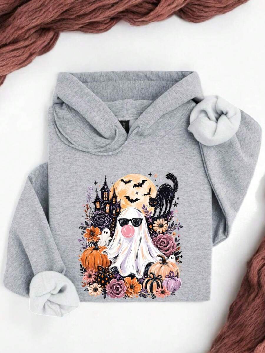 Ghost Blowing Bubble Gum Hoodie