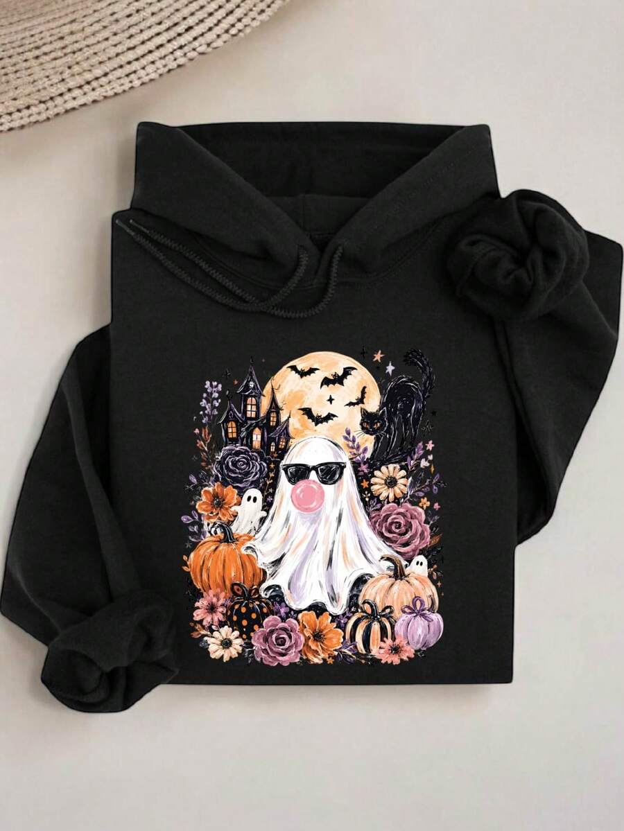 Ghost Blowing Bubble Gum Hoodie