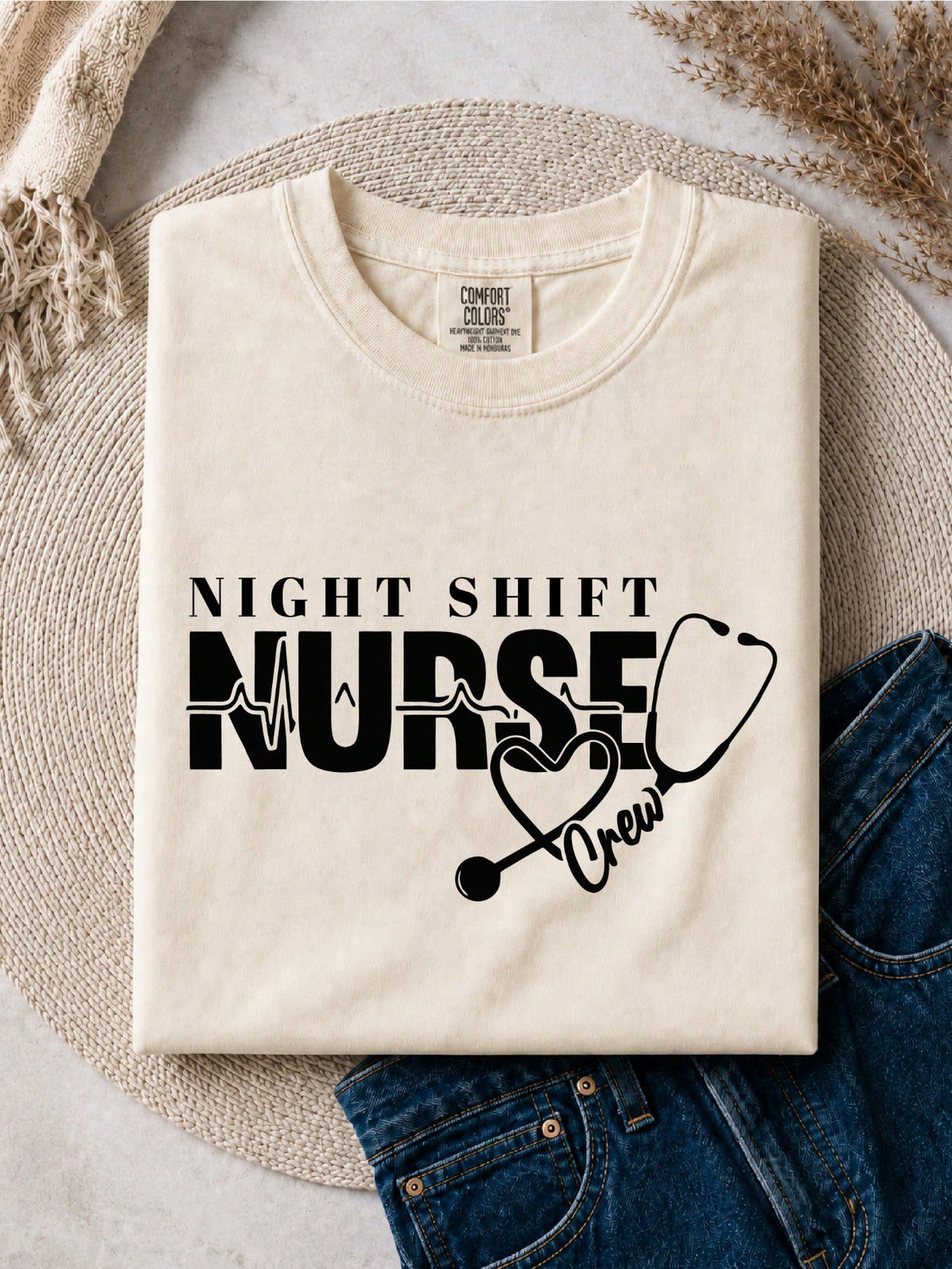 Night Shift Nurse Crew T-Shirt