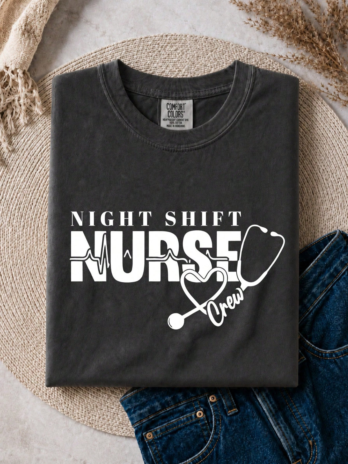 Night Shift Nurse Crew T-Shirt