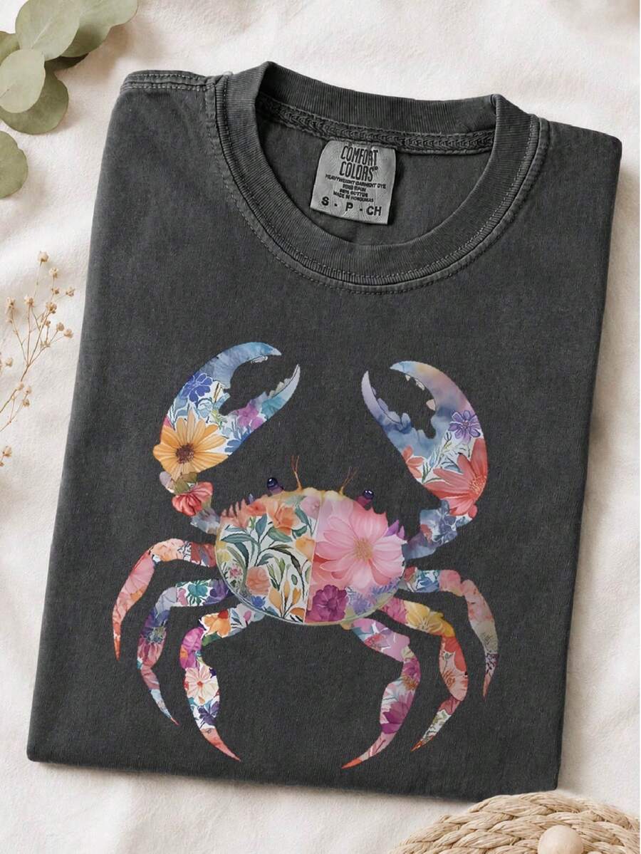 Summer Crab Girly T-Shirt