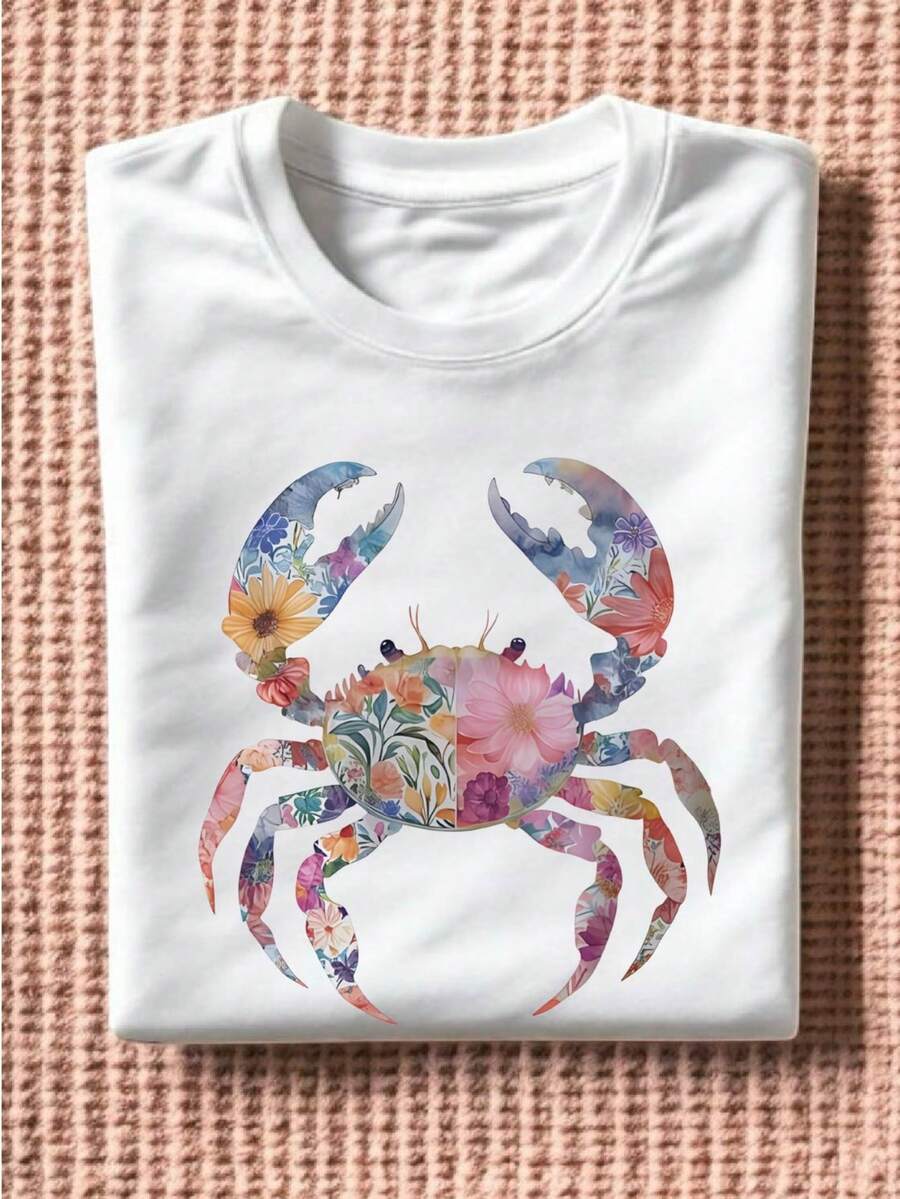 Summer Crab Girly T-Shirt
