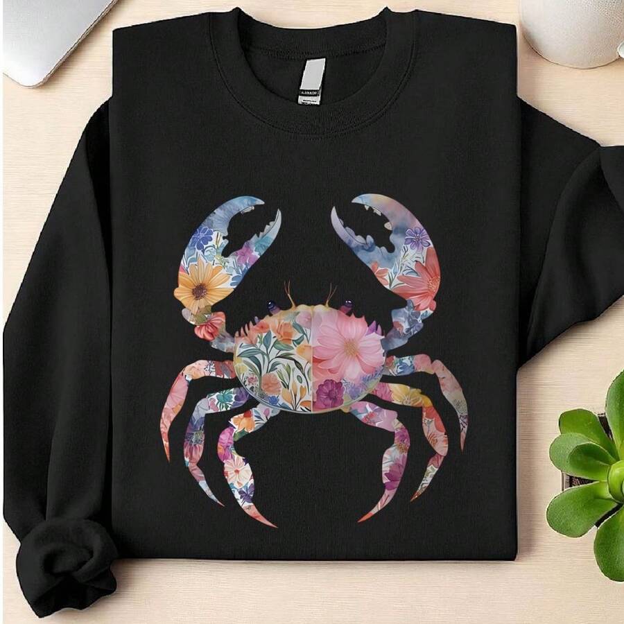 Summer Crab Girly Sweatshirt