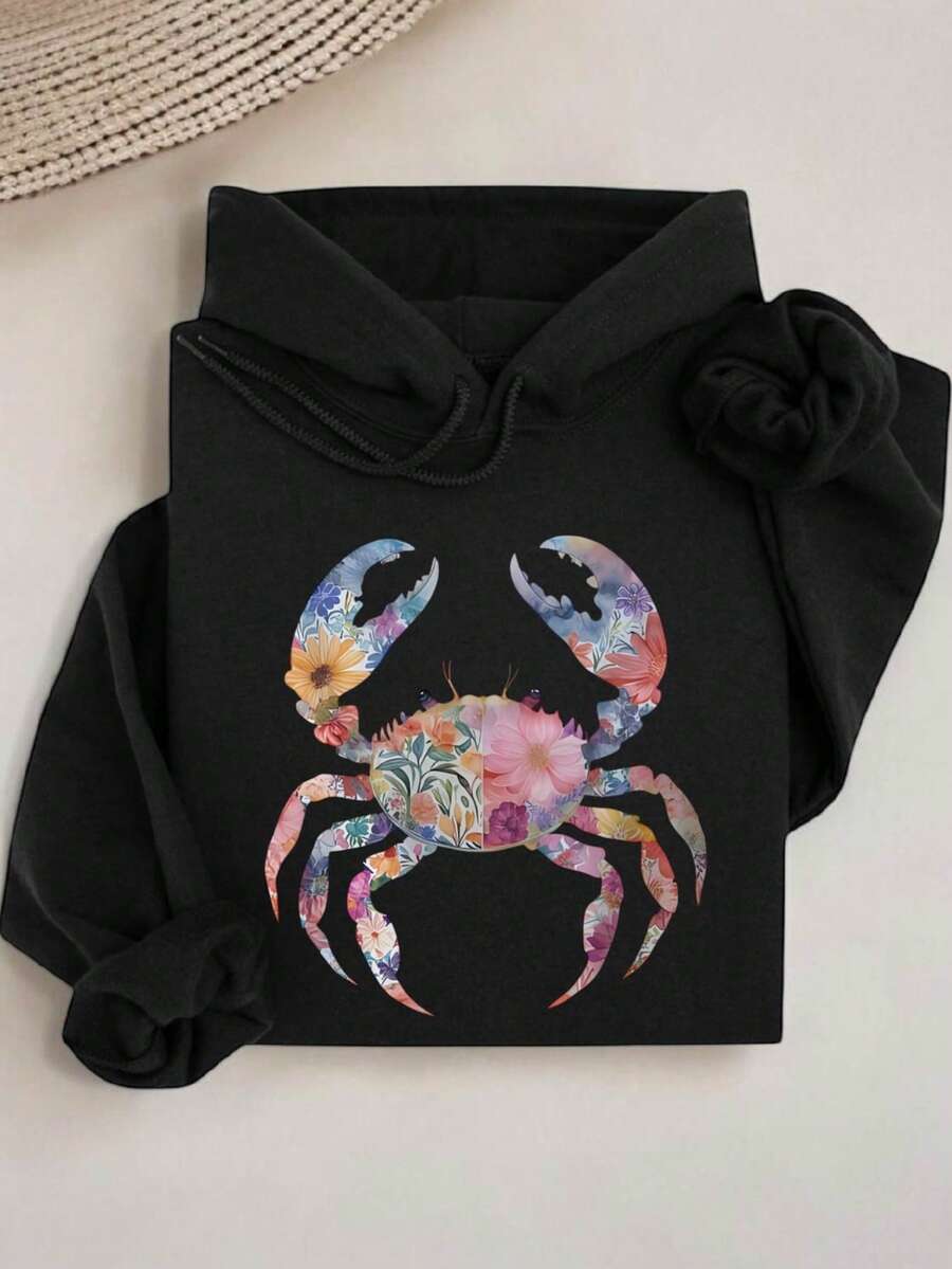 Summer Crab Girly Hoodie