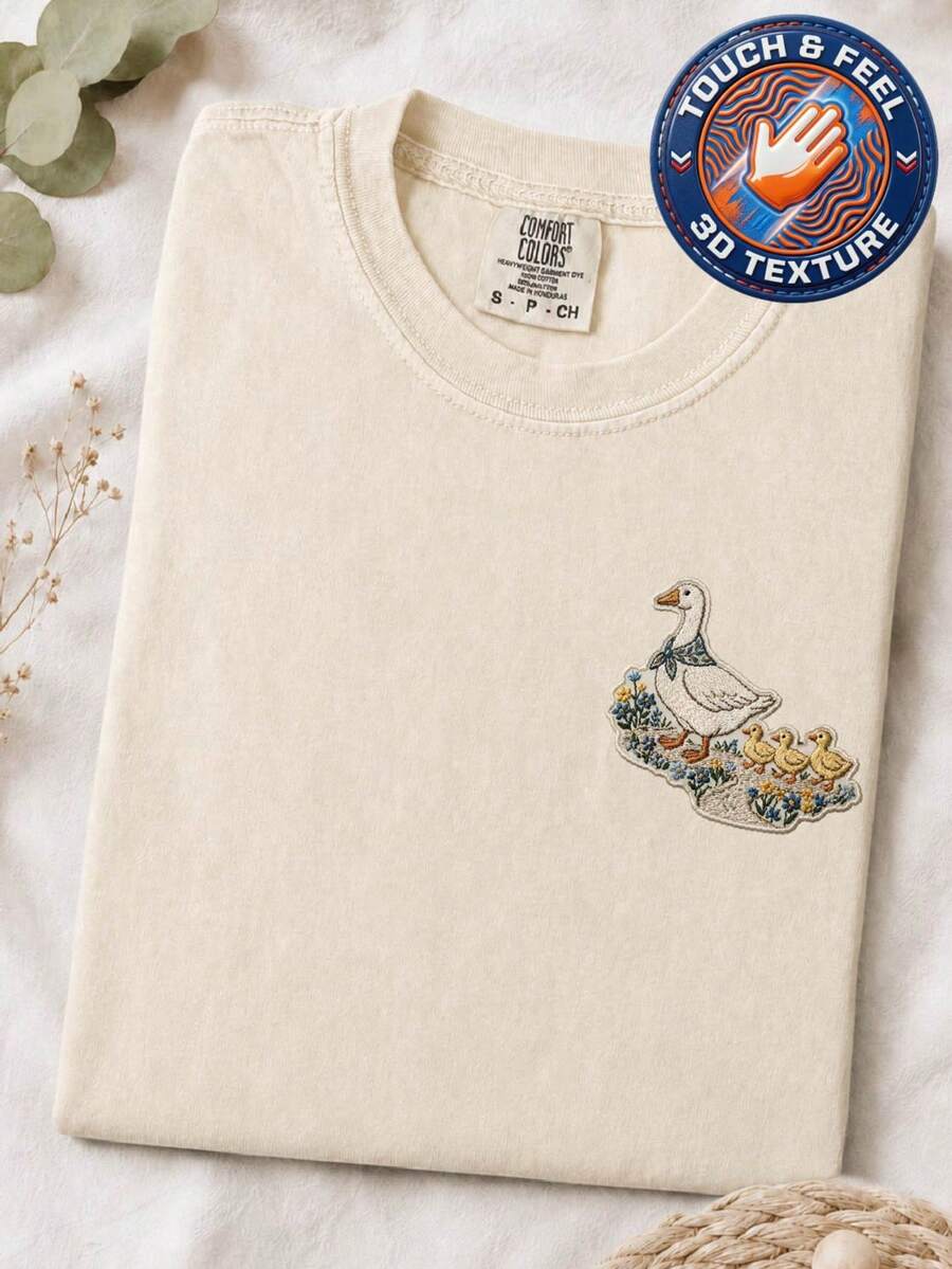 Mom Goose 3D Patch T-Shirt