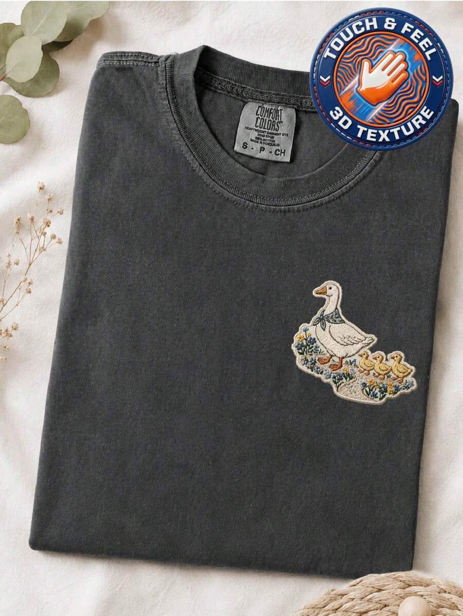 Mom Goose 3D Patch T-Shirt