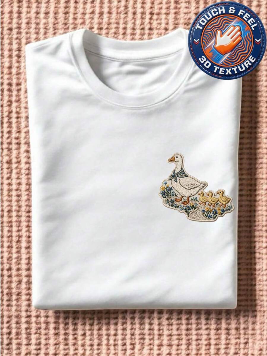 Mom Goose 3D Patch T-Shirt