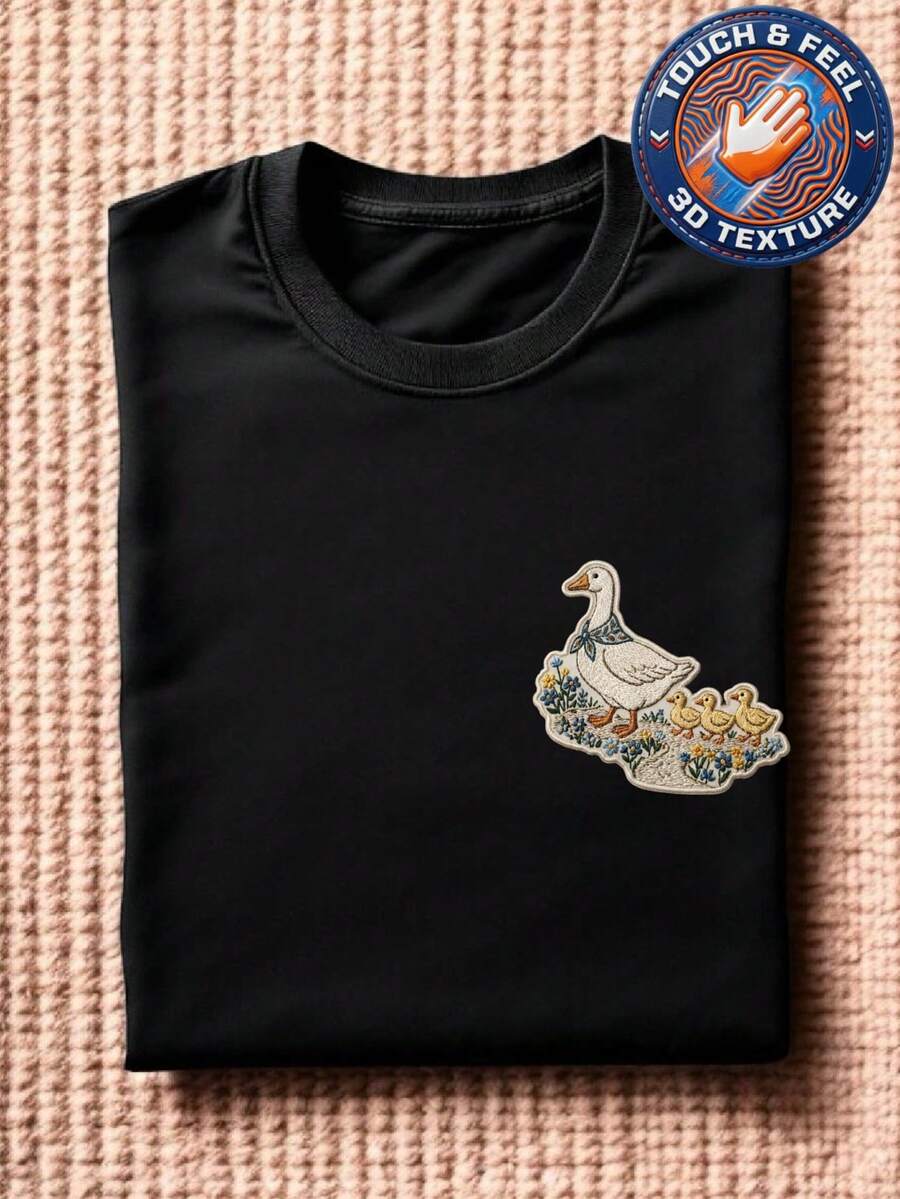 Mom Goose 3D Patch T-Shirt