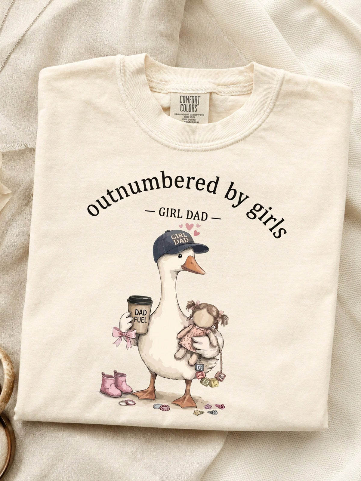 Outnumbered By Girls T-Shirt
