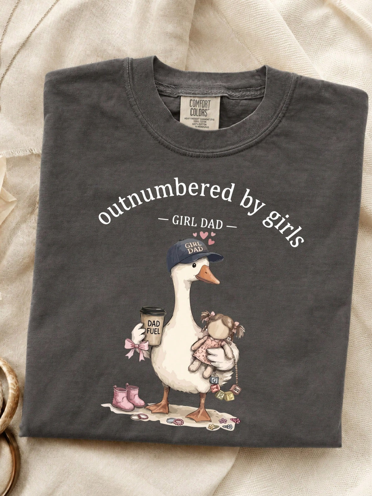 Outnumbered By Girls T-Shirt
