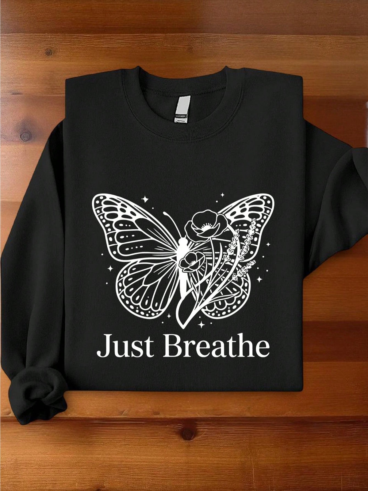 Just Breathe Butterfly Sweatshirt
