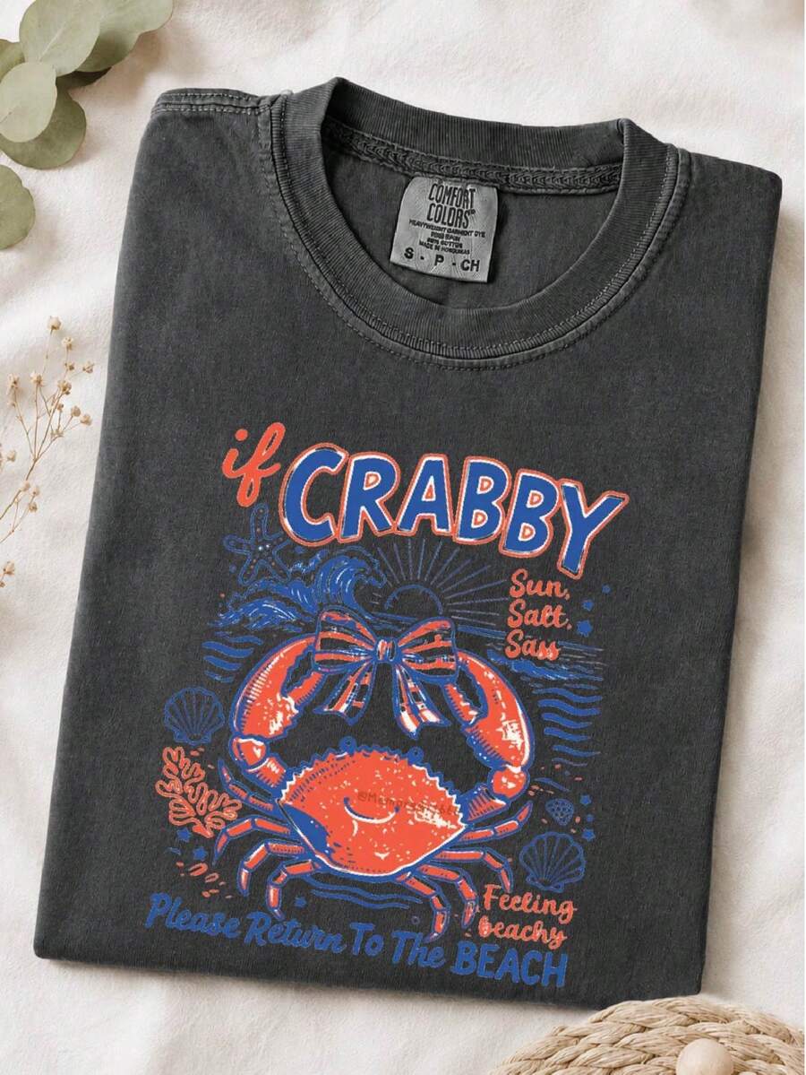 If Crabby Please Return To The Beach T-Shirt
