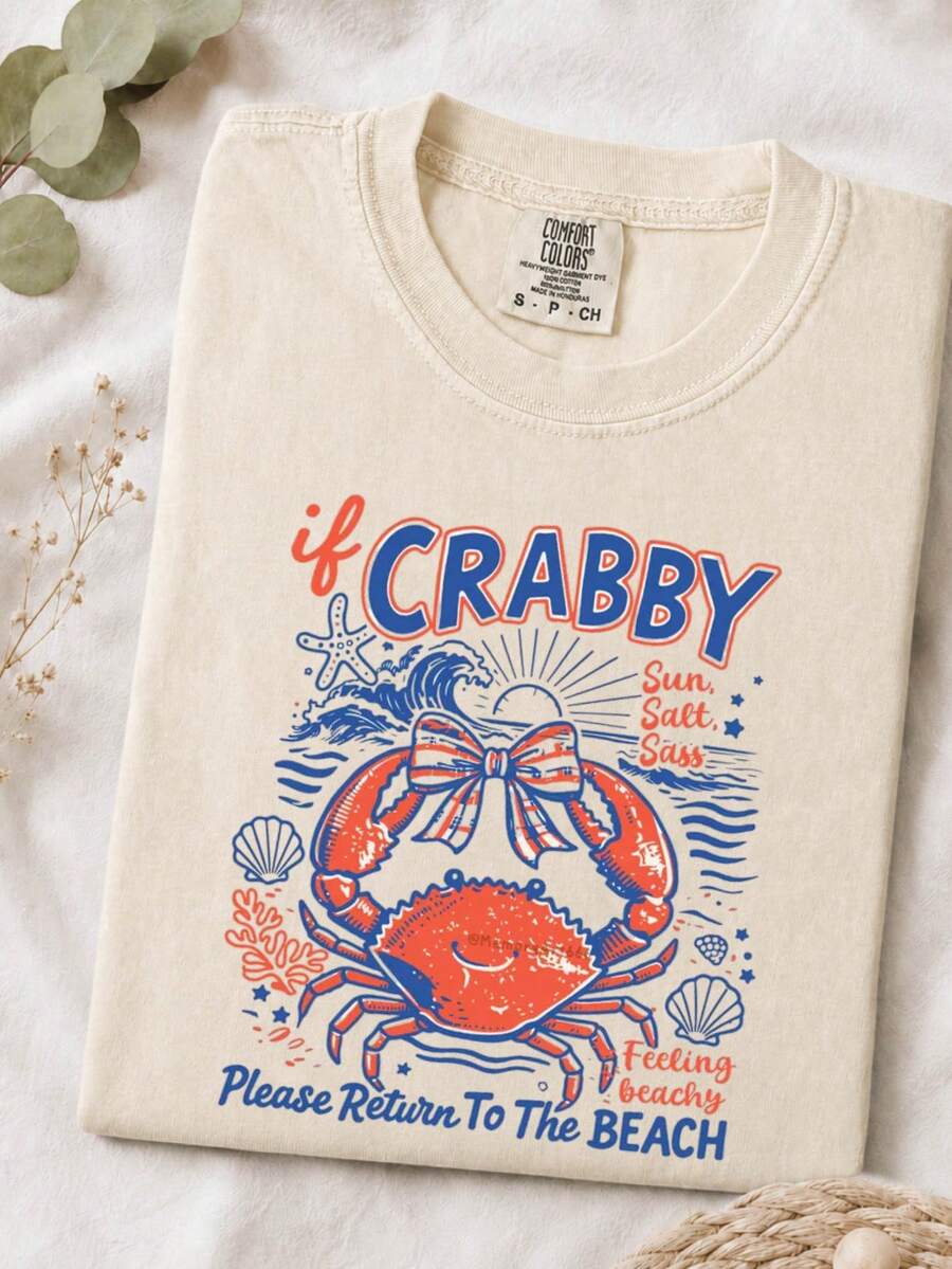 If Crabby Please Return To The Beach T-Shirt