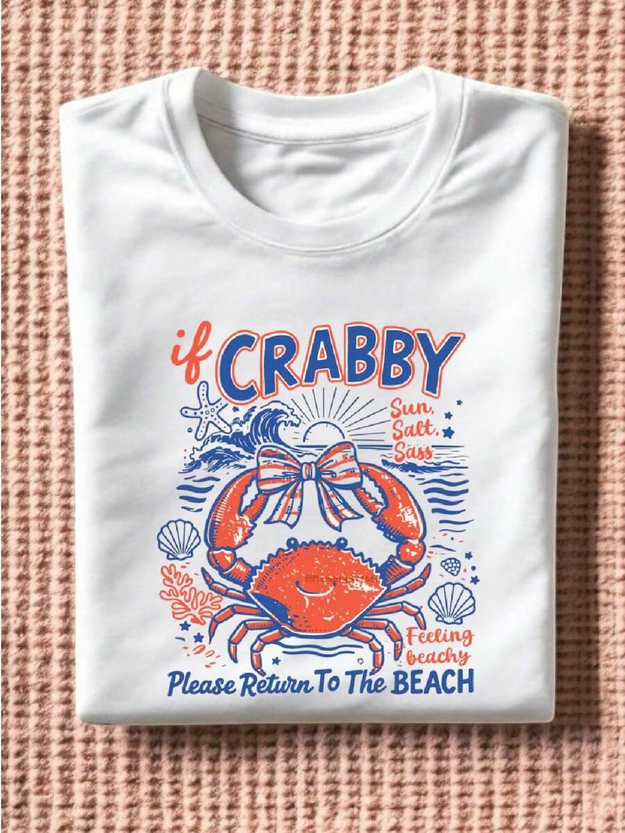 If Crabby Please Return To The Beach T-Shirt