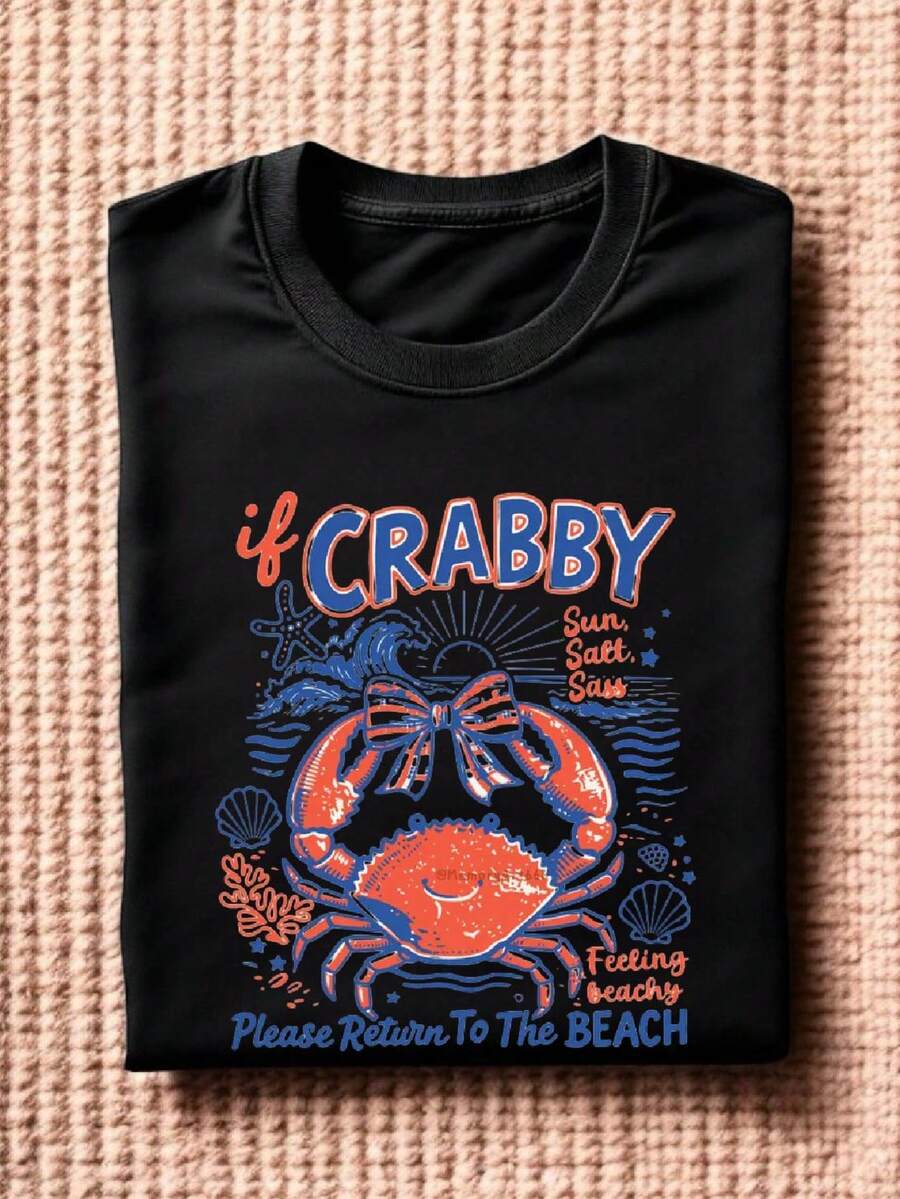 If Crabby Please Return To The Beach T-Shirt