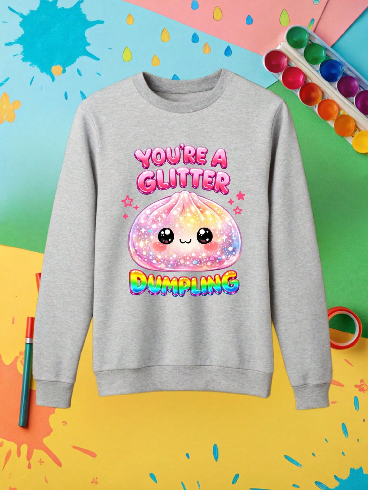 You're A Glitter Dumpling Kids Sweatshirt