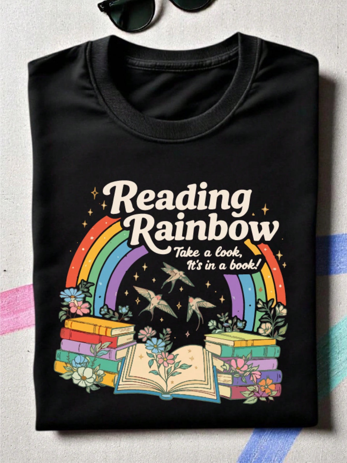 Retro Reading Rainbow T-Shirt