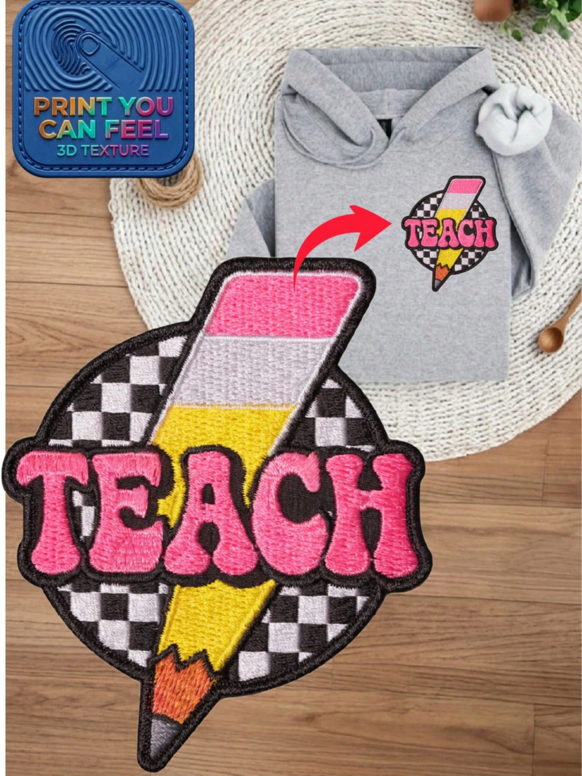 Retro Teach Hoodie