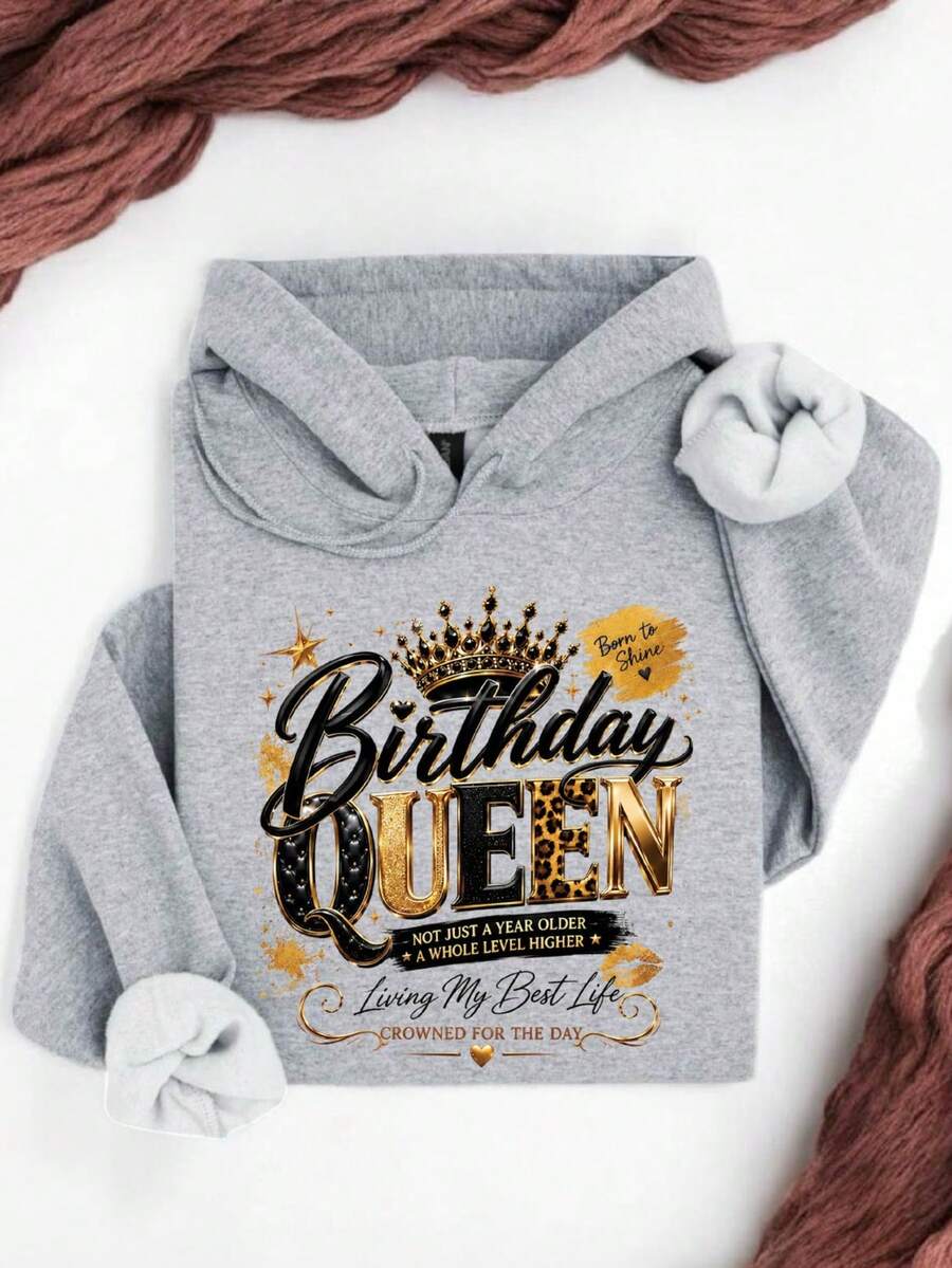 Birthday Queen (DTF Graphic Print) Hoodie