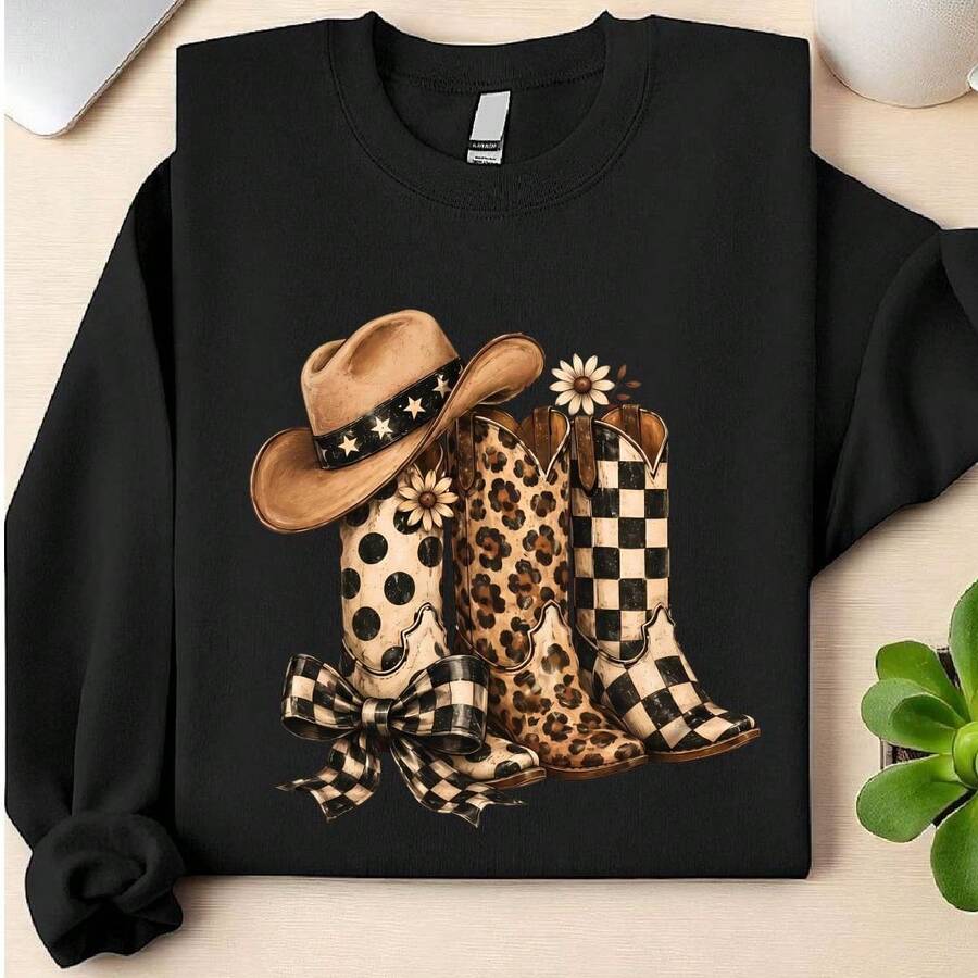 Cowboy Boots Sweatshirt