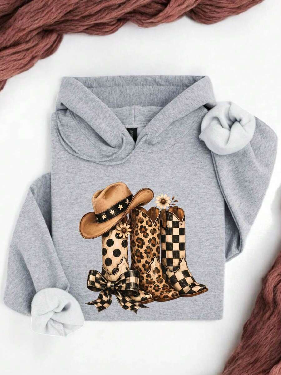 Cowboy Boots Hoodie