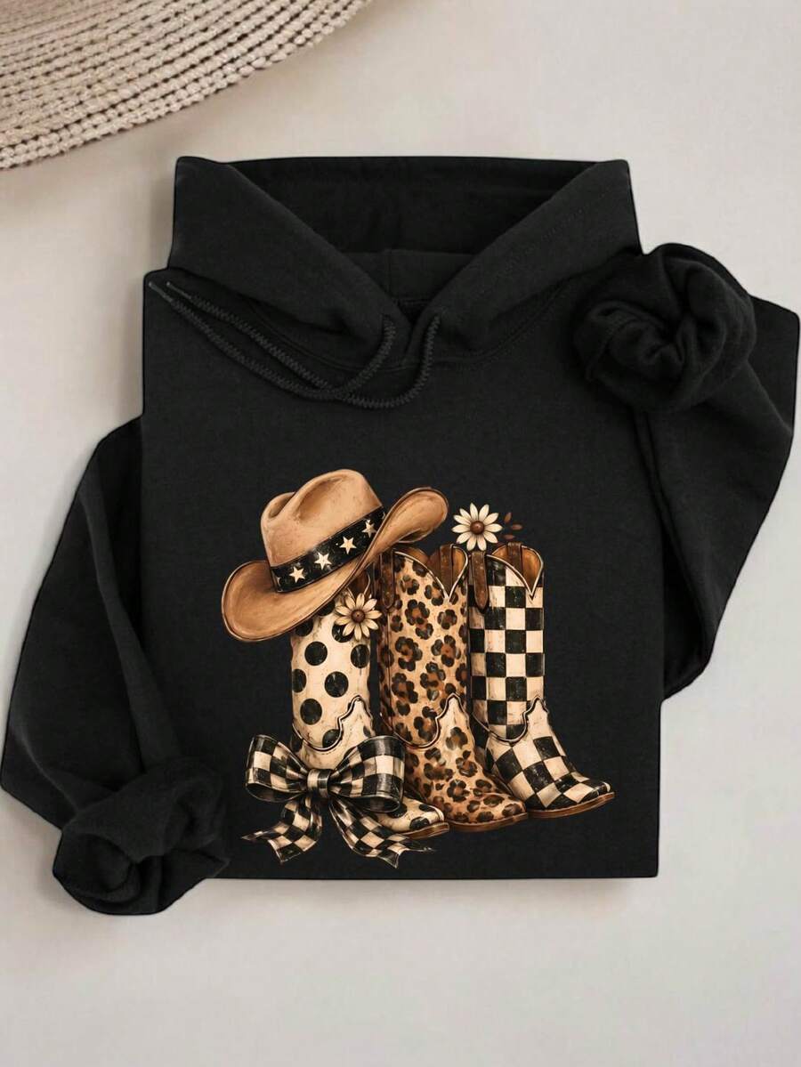 Cowboy Boots Hoodie