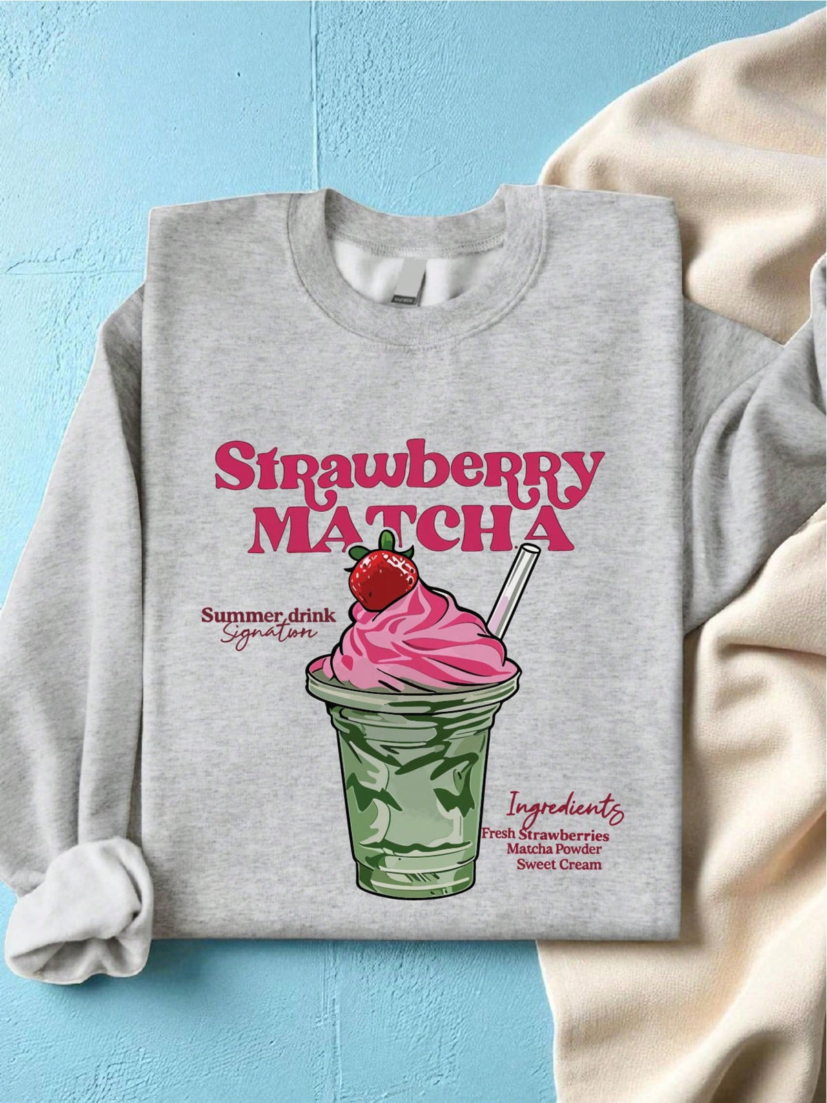 Strawberry Matcha Sweatshirt