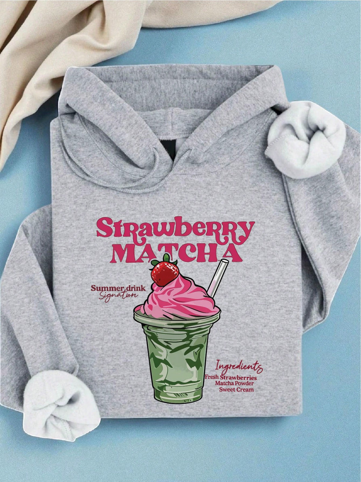 Strawberry Matcha Hoodie