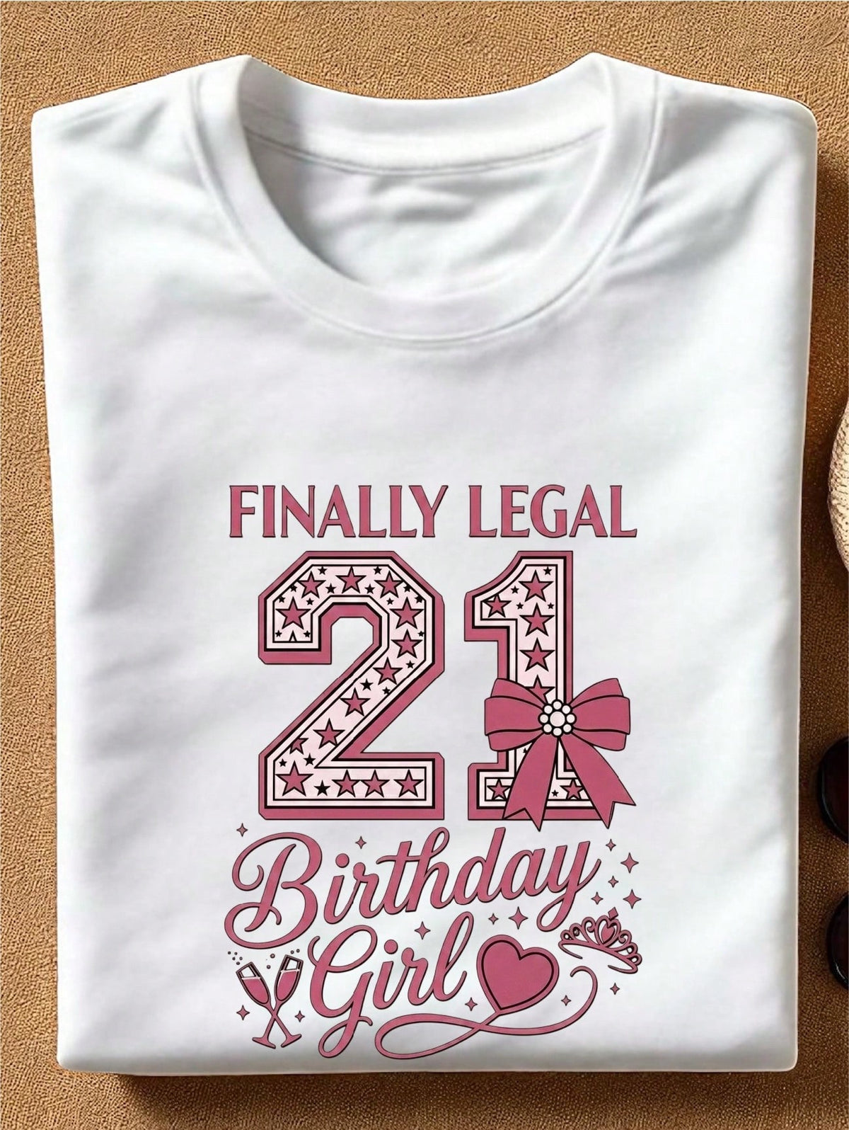 Finally Legal 21 Birthday Girl T-Shirt
