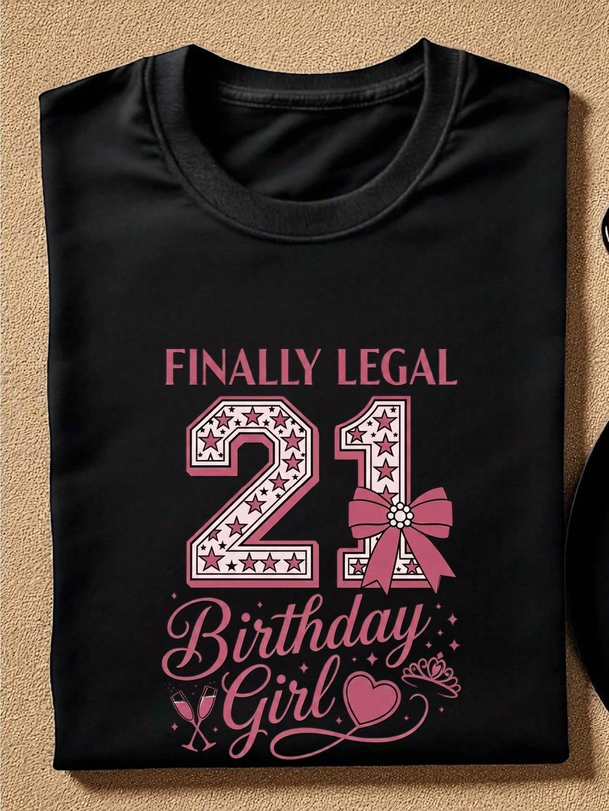 Finally Legal 21 Birthday Girl T-Shirt
