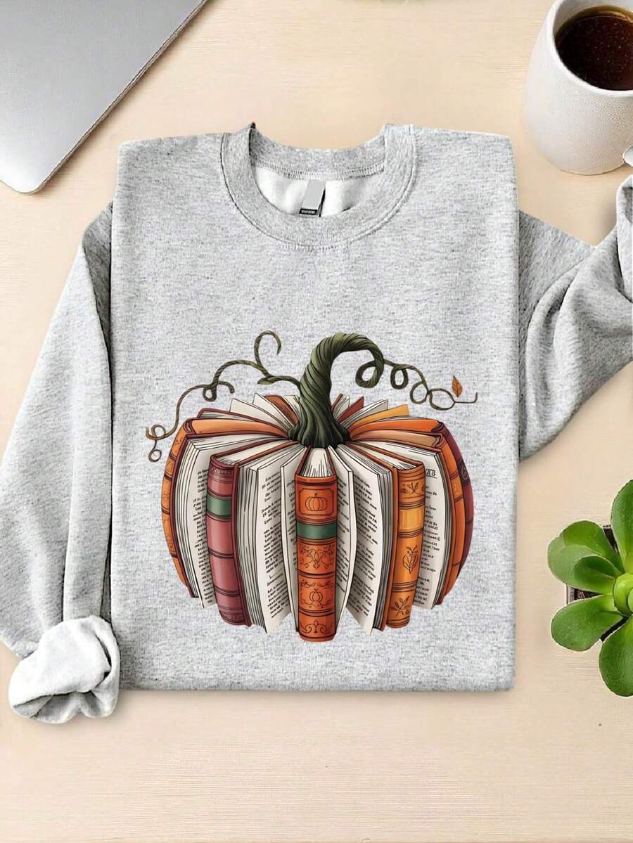 Fall Book Pumpkin Sweatshirt