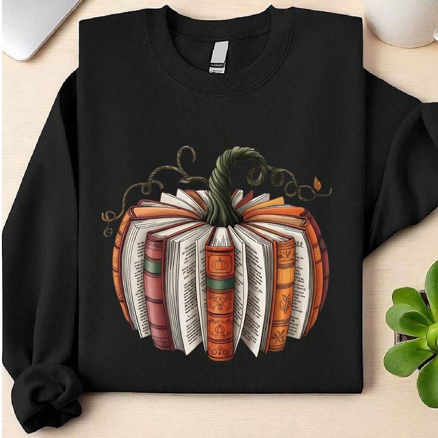 Fall Book Pumpkin Sweatshirt
