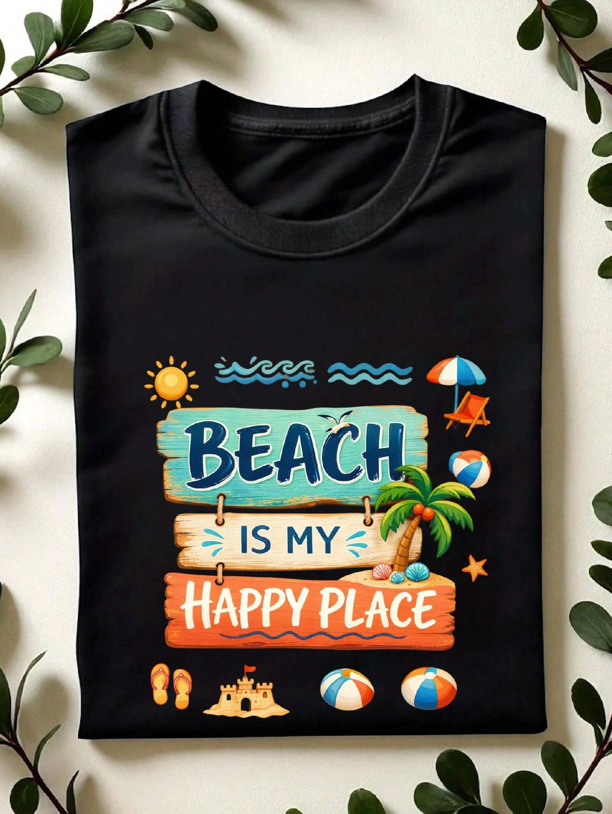 Beach Is My Happy Place T-Shirt