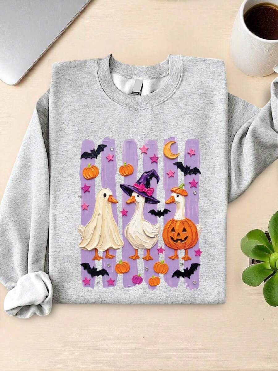 Spooky Goose (DTF Graphic Print) Sweatshirt