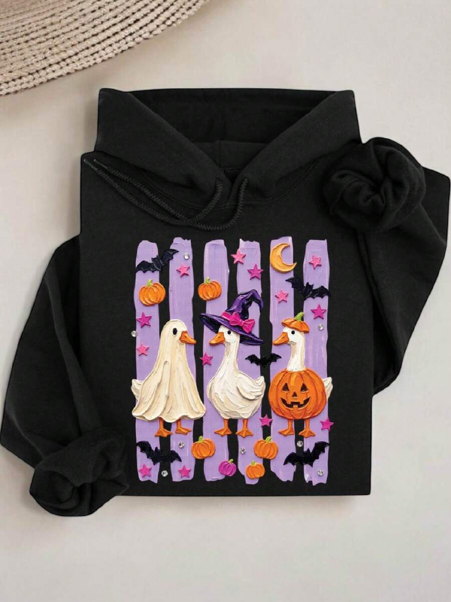 Spooky Goose (DTF Graphic Print) Hoodie