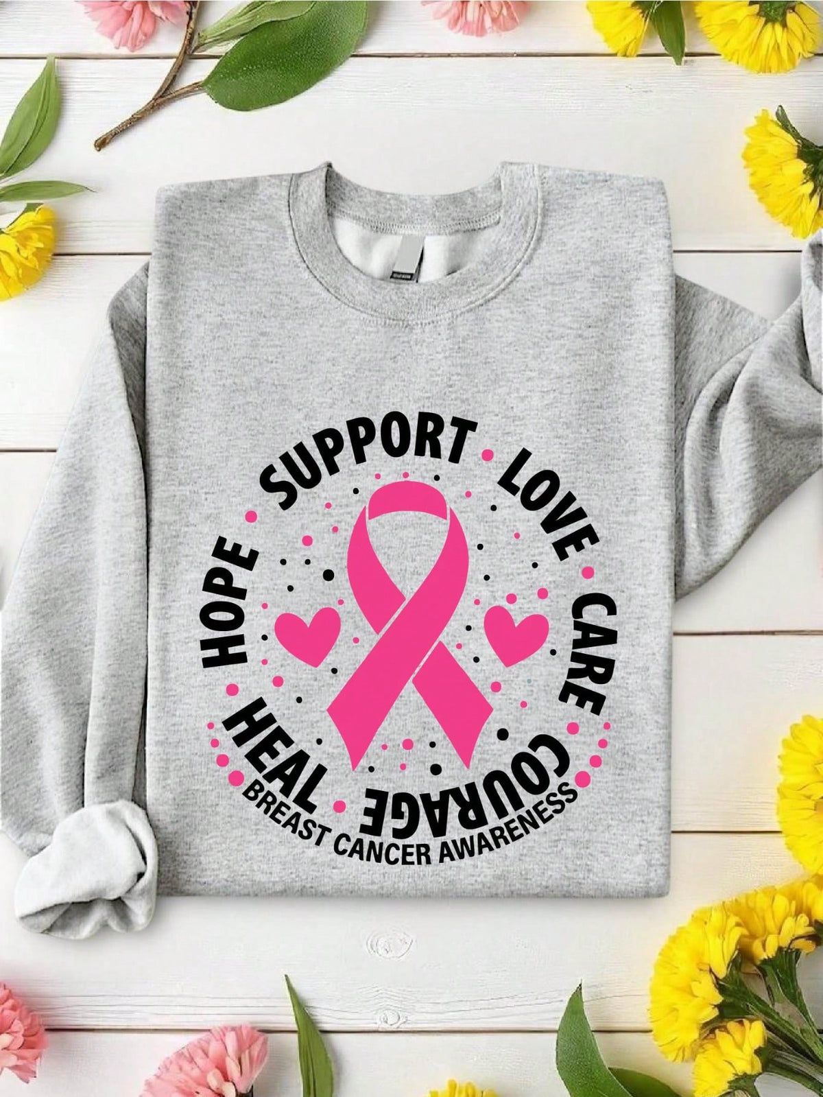 Retro Breast Cancer Awareness Sweatshirt