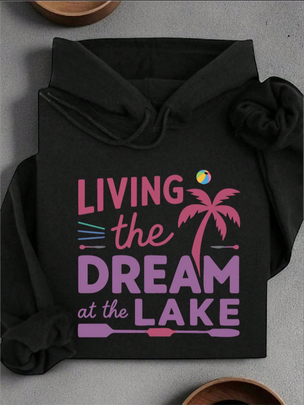 Living The Dream At The Lake Hoodie