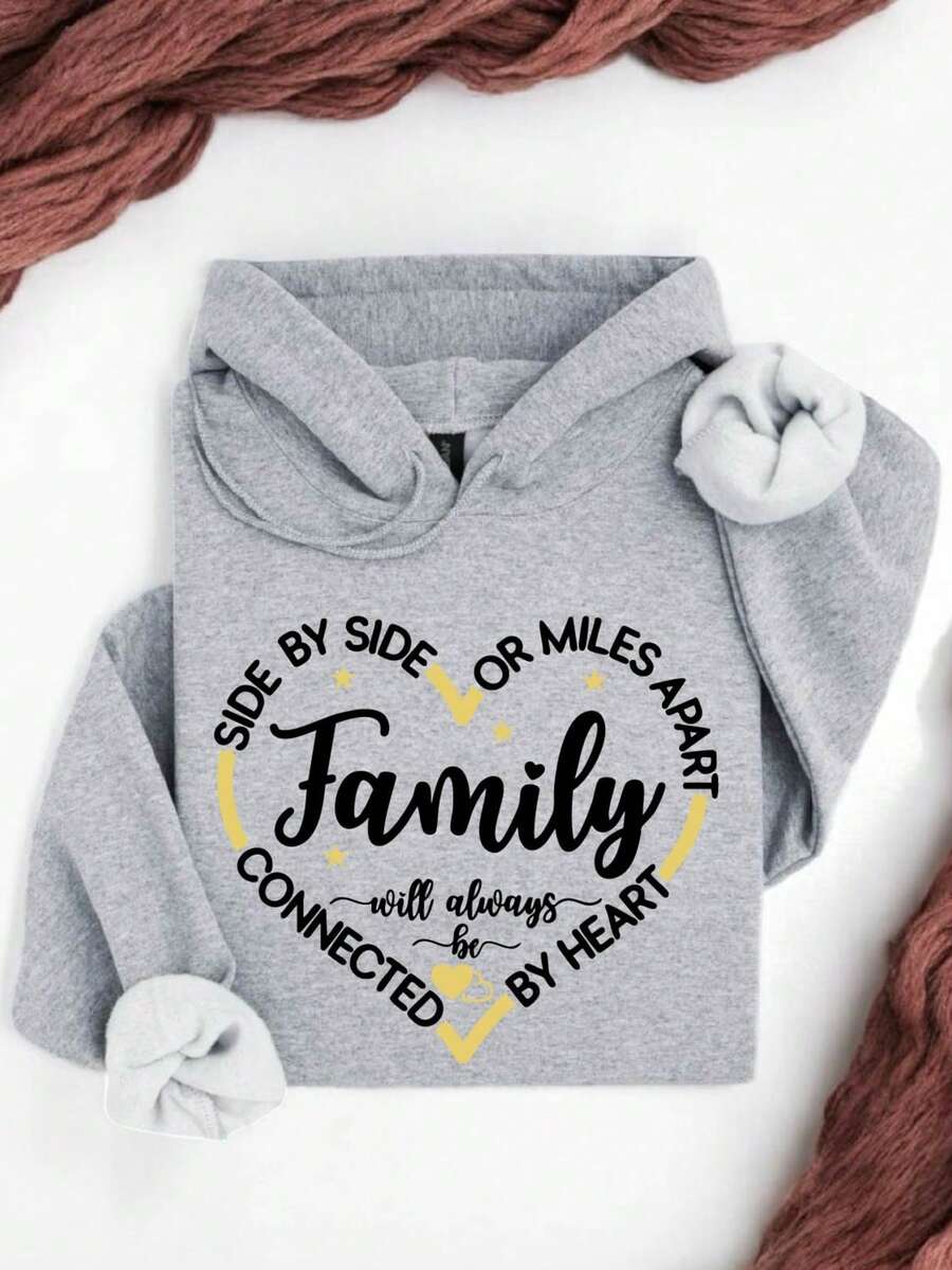 Family Side By Side Or Miles Apart Hoodie