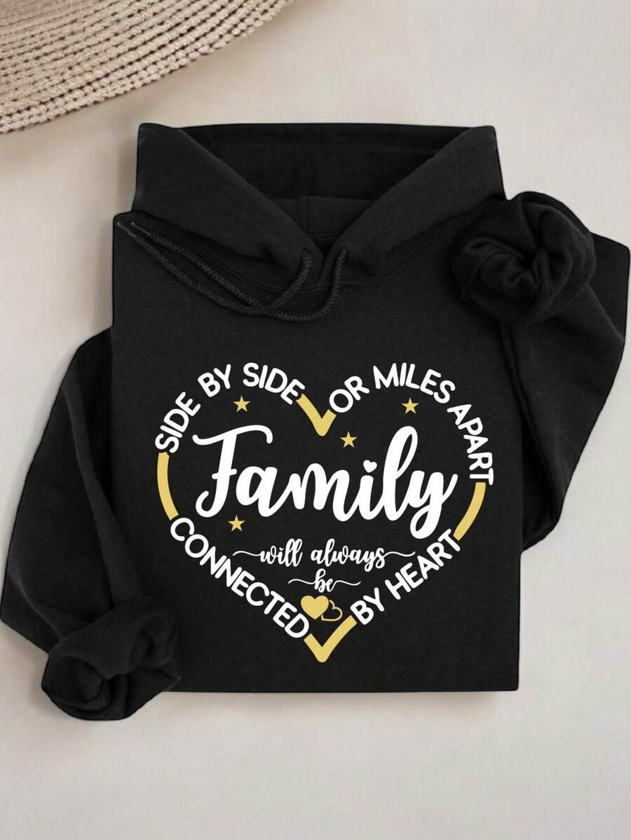 Family Side By Side Or Miles Apart Hoodie