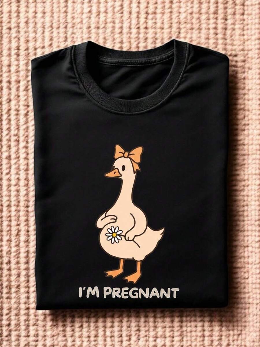 Funny Goose Pregnant T-Shirt
