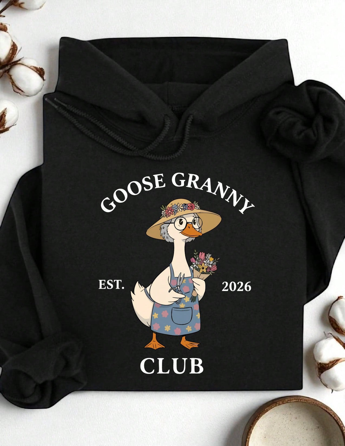 1 PC Matching Grandparent EST 2026 Hoodie