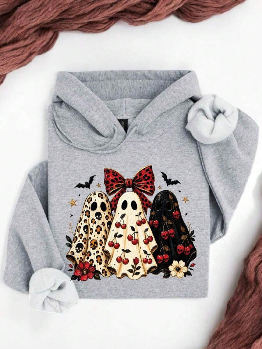 Cherry Ghost (DTF Graphic Print) Hoodie