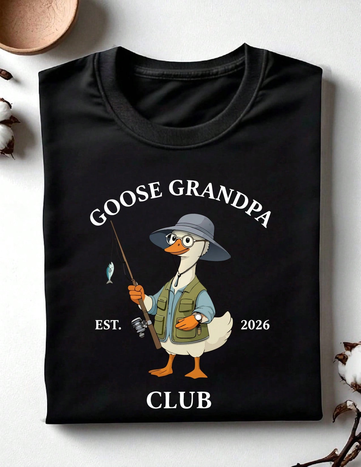 1 PC Matching Grandparent EST 2026 T-Shirt
