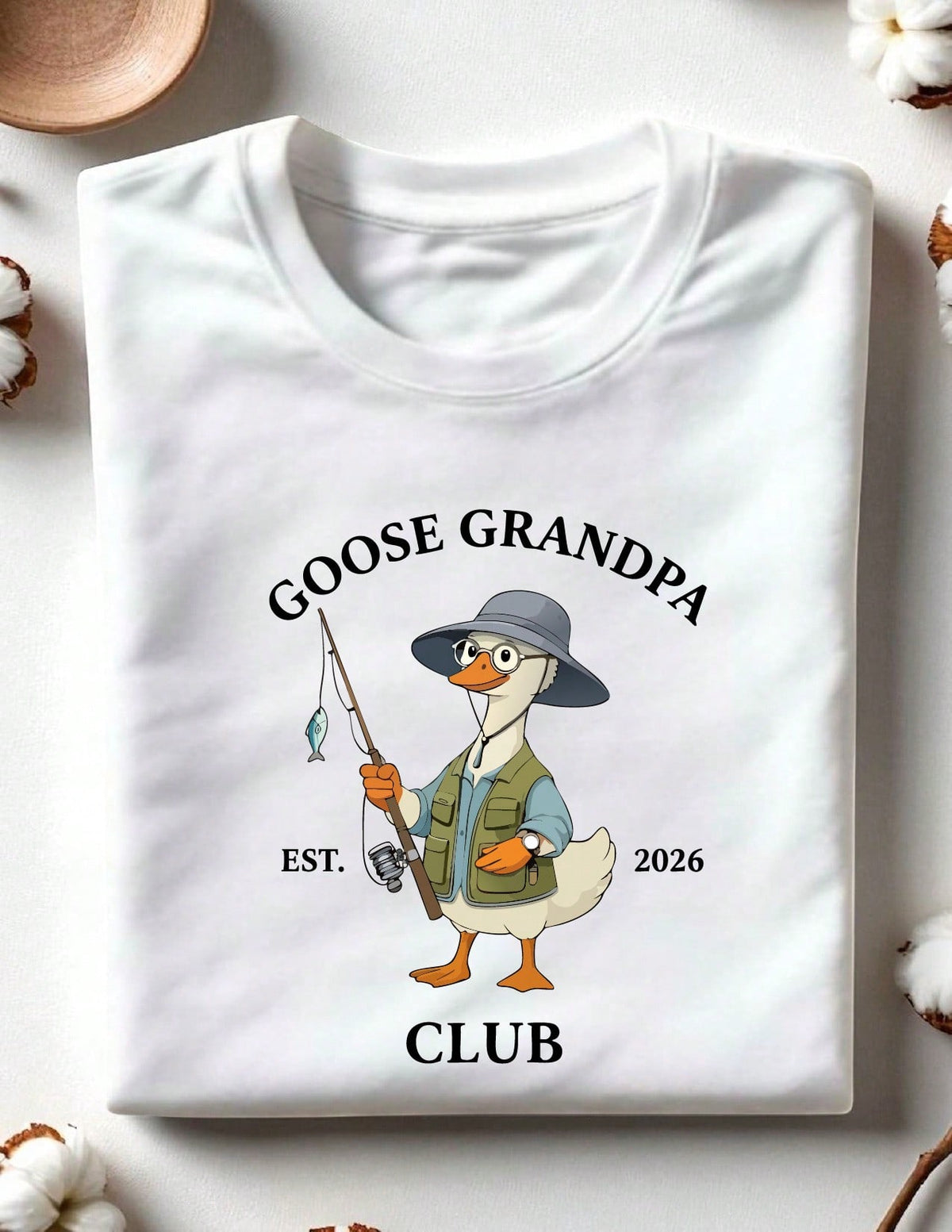 1 PC Matching Grandparent EST 2026 T-Shirt