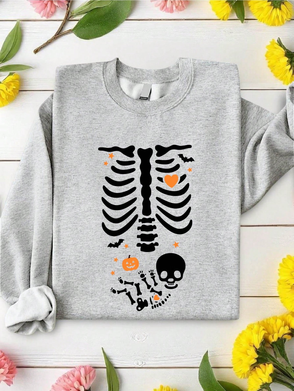 Skeleton Pregnant Mom Sweatshirt