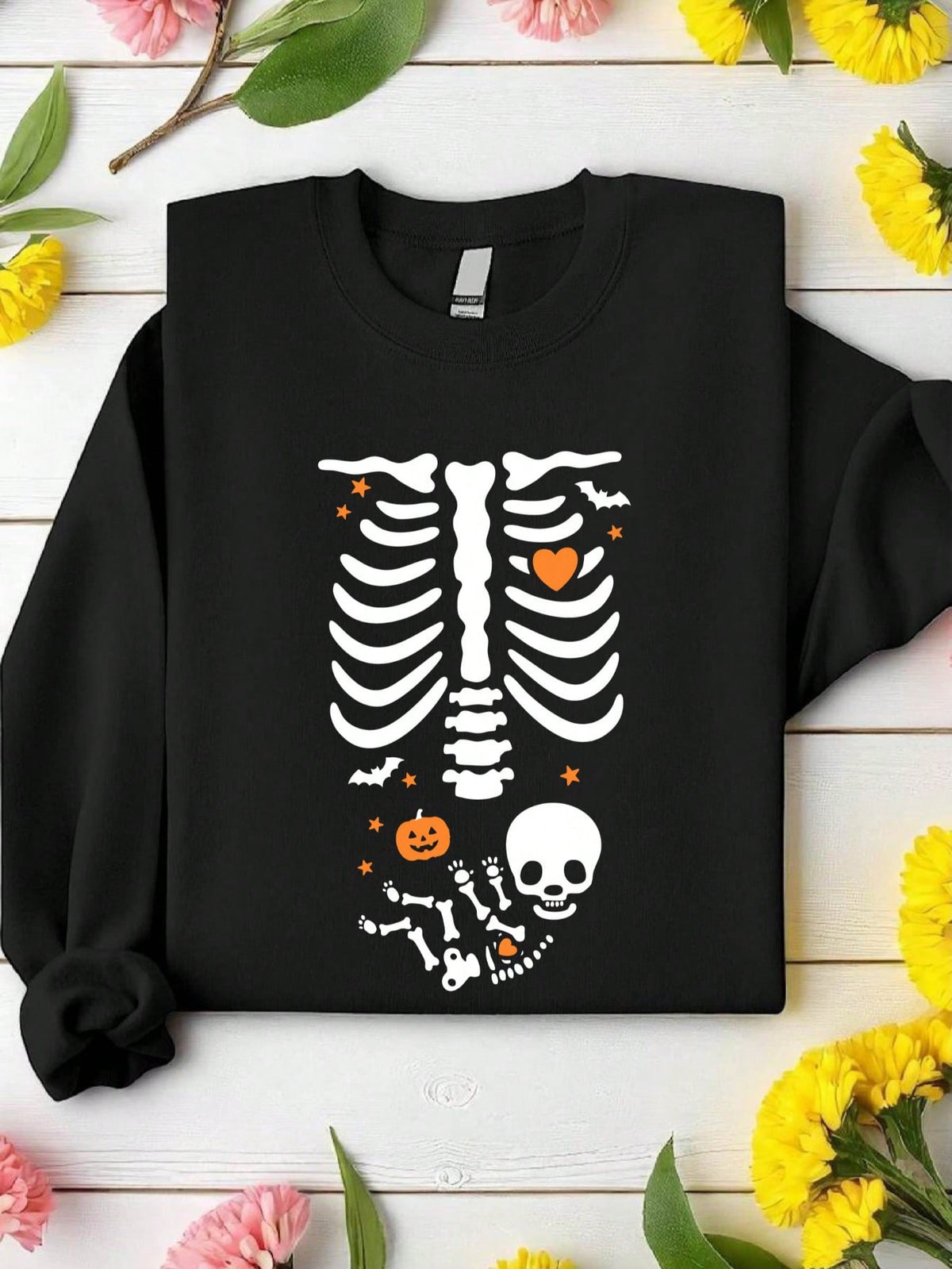 Skeleton Pregnant Mom Sweatshirt