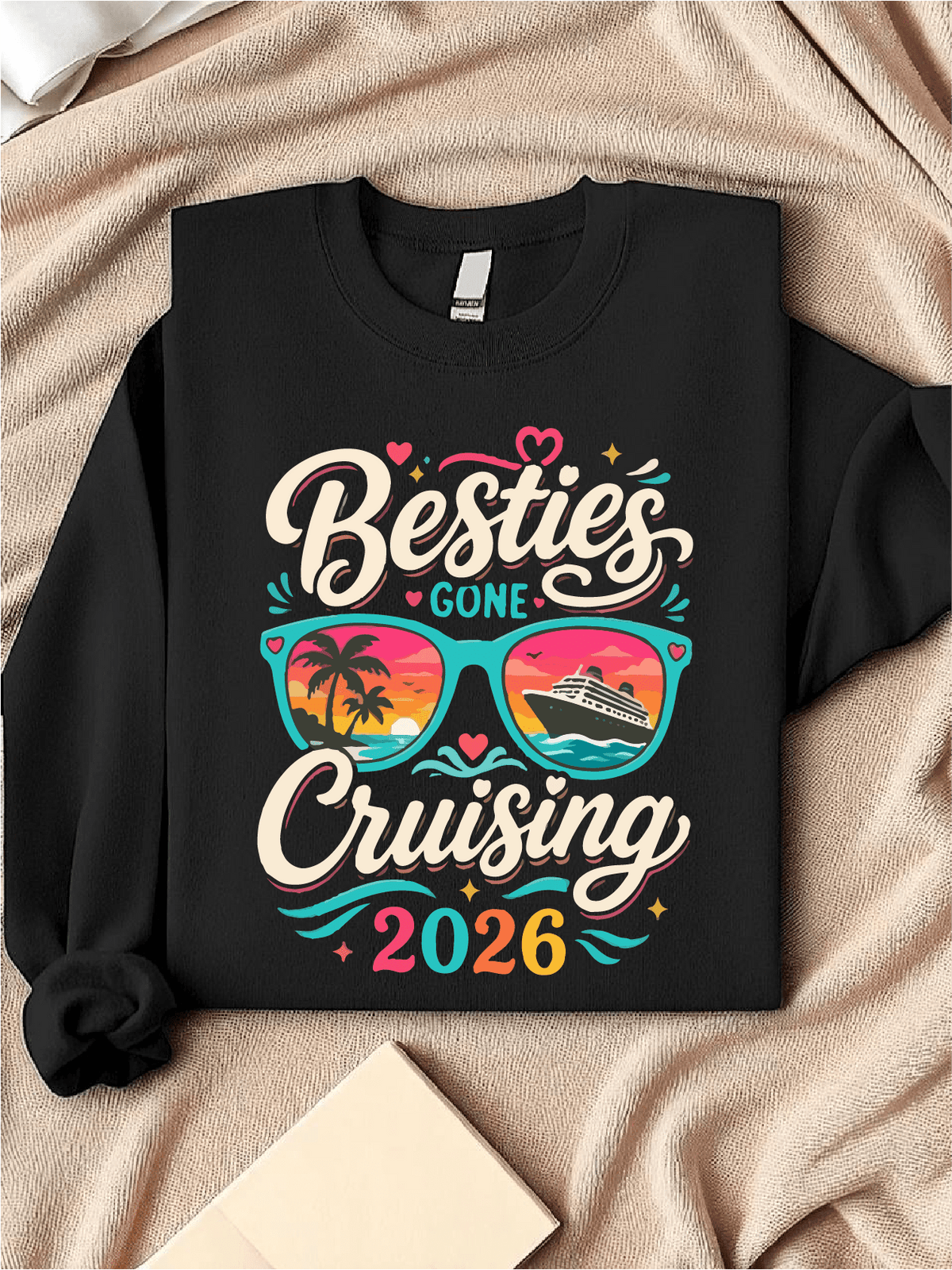 Besties Gone Cruising 2026 Matching Sweatshirt