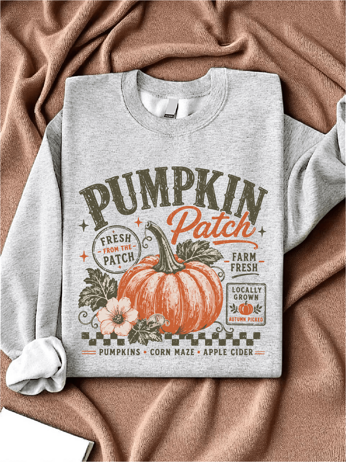 Retro Pumpkin Patch Sweatshirt
