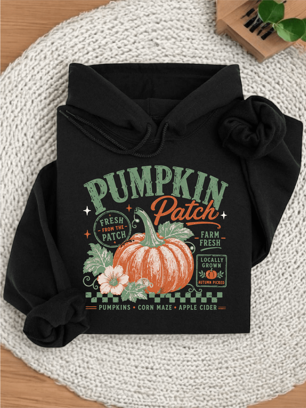 Retro Pumpkin Patch Hoodie